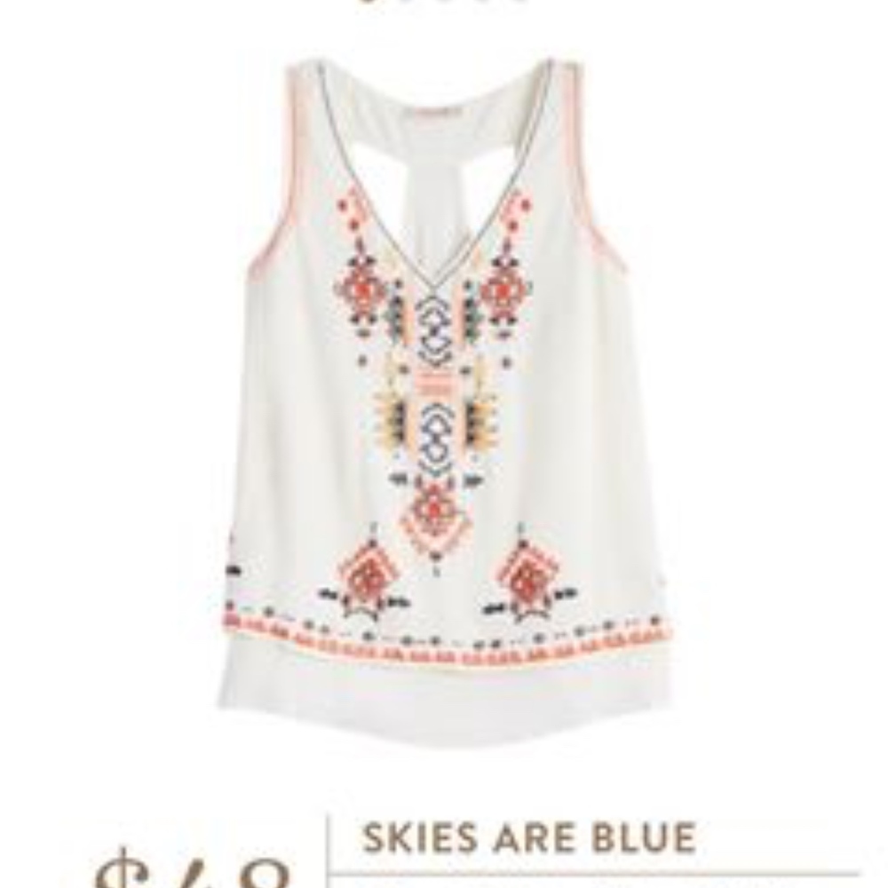 Stitch Fix Skies Are Blue Boho top